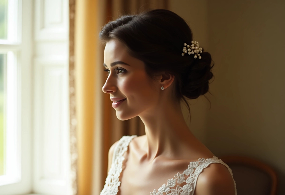 coiffure mariage bouclés